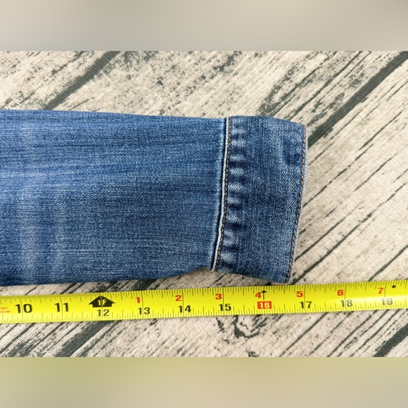 Women's Tommy Hilfiger Denim Button-up Jacket, Blue Size Small - Picture 9 of 13